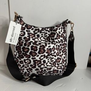 NWT Ah-dorned NY messenger Cheetah bag